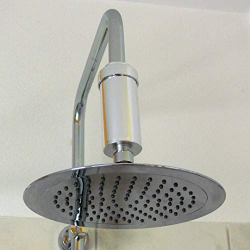 Duschfilter installiert direkt vor dem Duschkopf